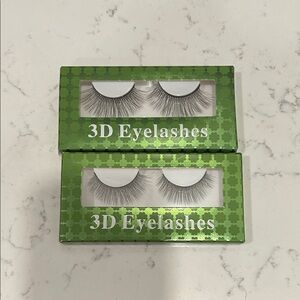 3D Eyelashes False Lashes - Green Packaging